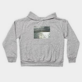 Sailing Under Clouded Sky Kids Hoodie